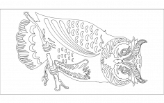 Büyük Baykuş dxf Dosyası