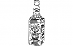 Jack Daniel's Tennessee Viski DXF Dosyası