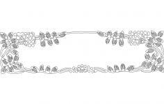 Çiçekler DXF Dosyası