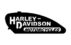 Harley Benzin Deposu dxf Dosyası