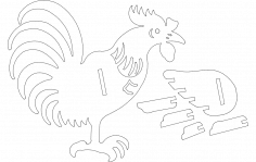Horoz 3D dxf Dosyası