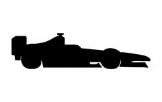 Formula 1 Araba Silüeti dxf Dosyası