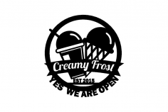 Kremalı Frost dxf Dosyası