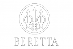 Beretta logosu dxf dosyası
