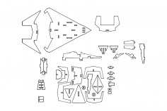 F22 Gizli dxf Dosyası