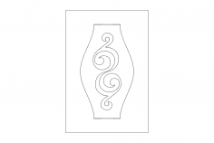 Kapı Süsü dxf Dosyası