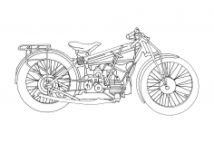 Motosiklet eski dxf dosyası