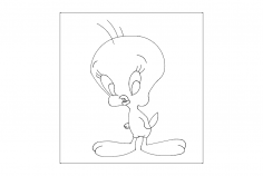 Tweety dxf Dosyası