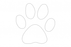 Köpek Pati Dxf Dosyası