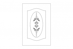 Kapı Süsü 3 dxf Dosyası