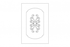 Kapı Süsü 2 dxf Dosyası