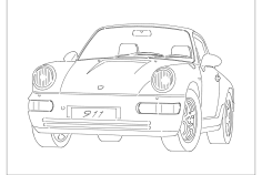 Porsche dxf Dosyası