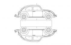 vw 5 dxf Dosyası