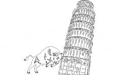 Pisa kulesi dxf dosyası