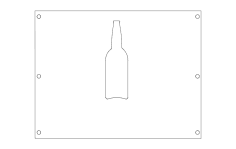 Bira şişeleme DXF dosyası