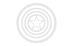 Kaptan Logo DXF Dosyası