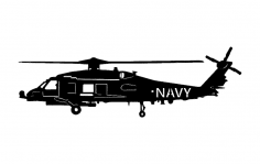 Deniz Kuvvetleri Helikopteri dxf Dosyası