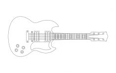Gitar dxf Dosyası