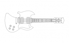 Gitar Açacağı dxf Dosyası