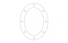 Oval Desen dxf Dosyası