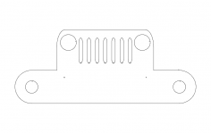 Jeep havlu tutucu dxf dosyası