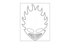 Alevler dxf Dosyası
