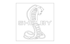 Shelby Logosu dxf Dosyası