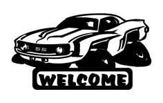 69 Camaro Eğlenceli Hoş Geldin dxf Dosyası