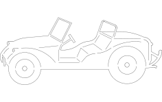 VW Buggy DXF Dosyası