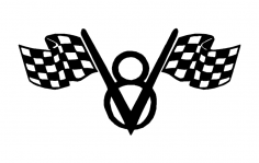 v8 bayrakları dxf dosyası