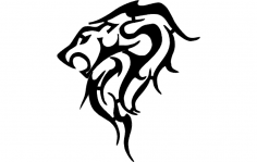 Trible Lion 9.3×8 Dxf DXF Dosyası Ver