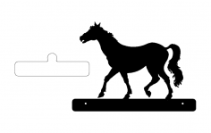 At Yürüyüş Plakası dxf Dosyası