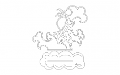 Sazan balığı DXF dosyası