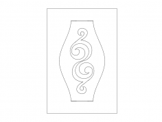 Kapı Tasarımı Modern dxf Dosyası