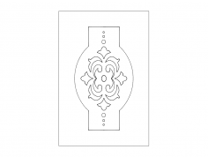 Kapı Tasarım Deseni dxf Dosyası