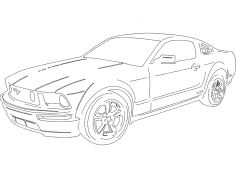Yeni Mustang DXF Dosyası