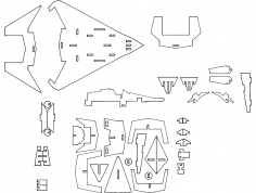 F22 Gizli dxf Dosyası