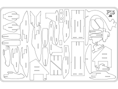 F15 yapboz dxf Dosyası