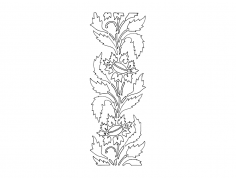 Çiçekler dxf Dosyası
