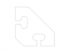 Çapraz Destek - 37.5x37.5 dxf Dosyası