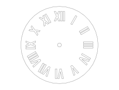 Roma Saati DXF Dosyası