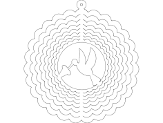 Rüzgar türbini/çarkı DXF dosyası