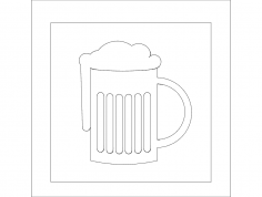 Köpüklü Bira dxf Dosyası