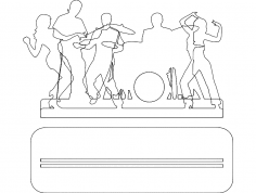 Müzik Grubu dxf Dosyası