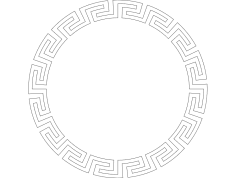 Yunan Anahtarı DXF Dosyası