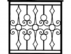 Kapı Demir İşçiliği dxf Dosyası