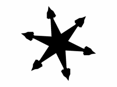 Kar Tanesi Silueti 2 dxf Dosyası