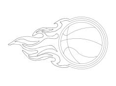 Alev Basketbol dxf Dosyası