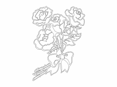 Çiçekler 1 dxf Dosyası