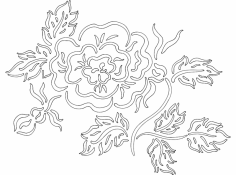 Çiçek 2 dxf Dosyası